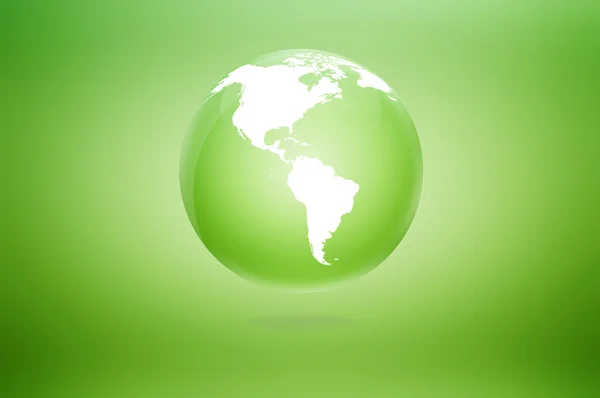 녹색 지구 아이콘 — 스톡 사진