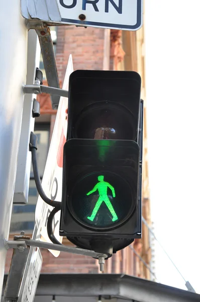 Gyalogos közlekedési lámpa — Stock Fotó