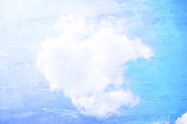 晴れた青い空と雲のレトロなスタイルの写真 — ストック写真