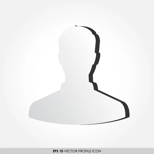 Gambar profil - ikon vektor - Stok Vektor