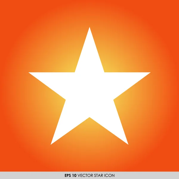 Star vector icon on colorful background — Stock Vector