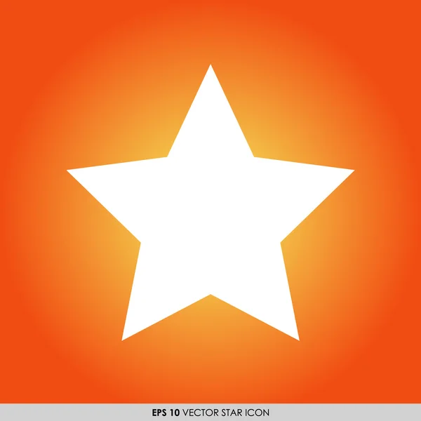 Star vector icon on colorful background — Stock Vector