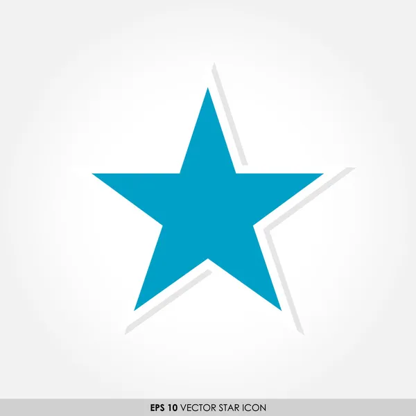 Blue star vector icon — Stock Vector