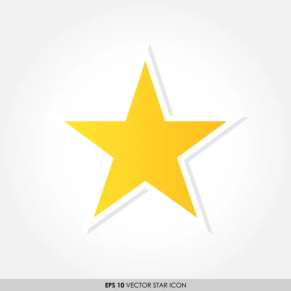 Yellow star vector icon — Stock Vector