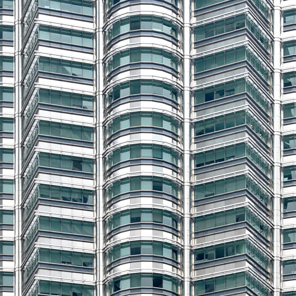 Närbild på modern byggnad fasad — Stockfoto