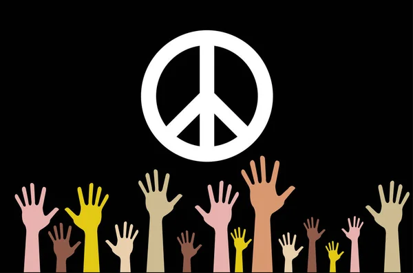 Peace Symbol Peace Sign Peace Icon — Stockový vektor