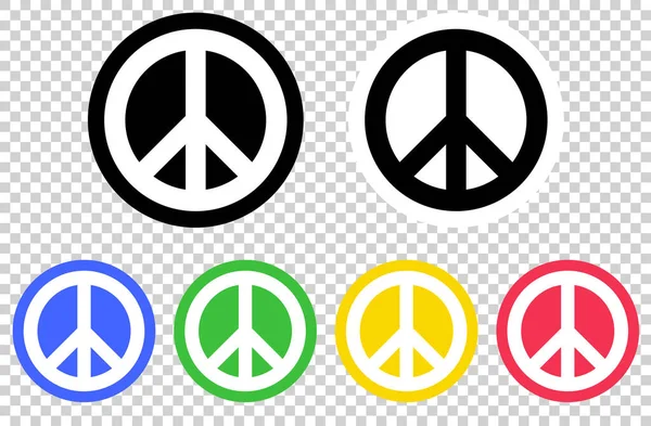 Friedenssymbol Friedenszeichen Friedensikone — Stockvektor