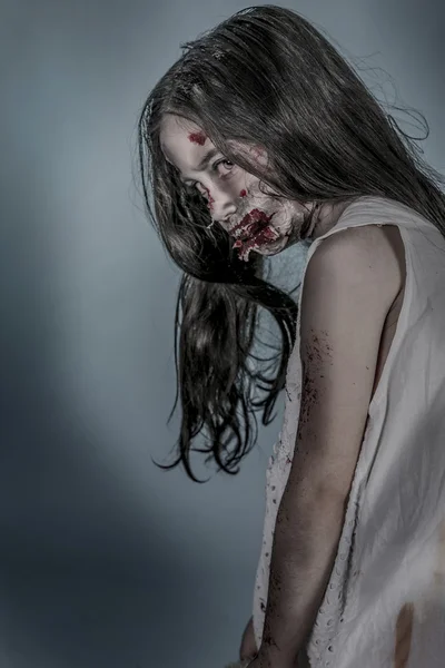Zombie dziewczyna Obraz Stockowy