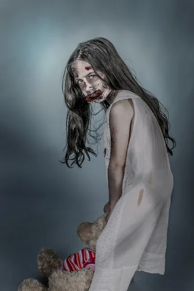 Zombie meisje — Stockfoto