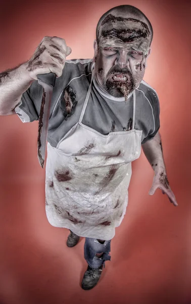 Butcher zombie — Stock Photo, Image