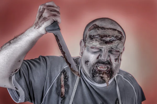 Butcher zombie — Stock Photo, Image