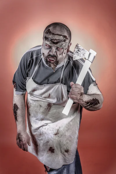 Butcher zombie — Stock Photo, Image