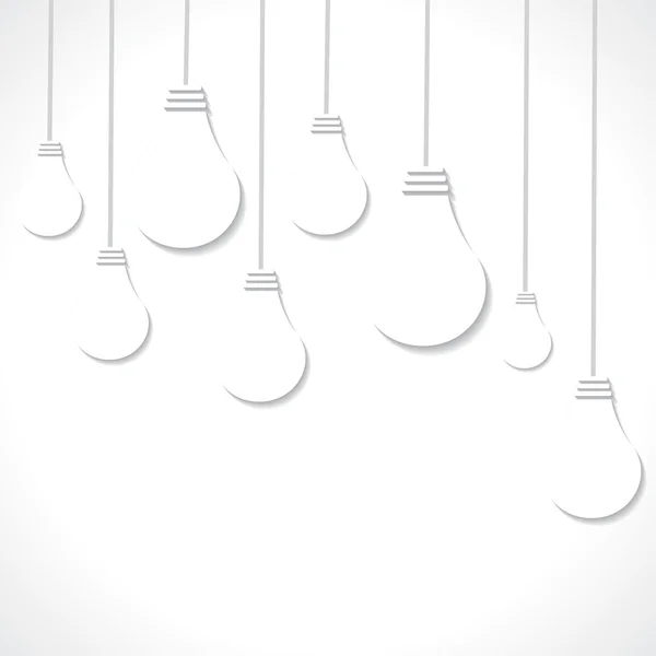 Fond d'ampoule blanche — Image vectorielle