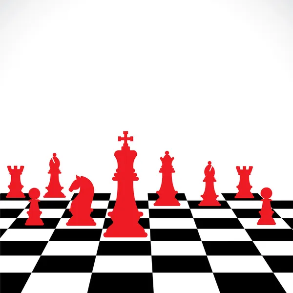 Concetto di gioco degli scacchi — Vettoriale Stock