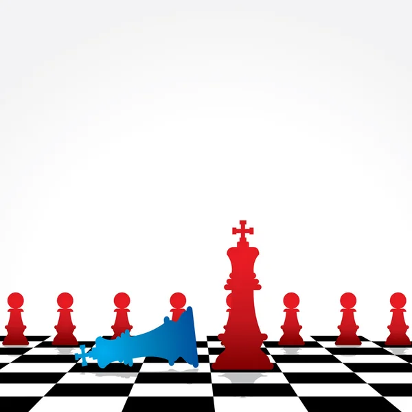 Conceito de jogo de xadrez — Vetor de Stock