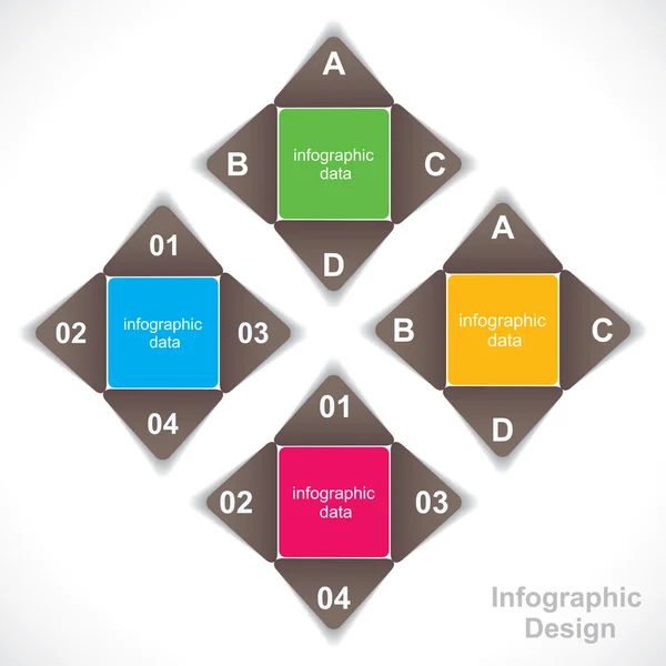 Kreativní barevné infographic design — Stockový vektor