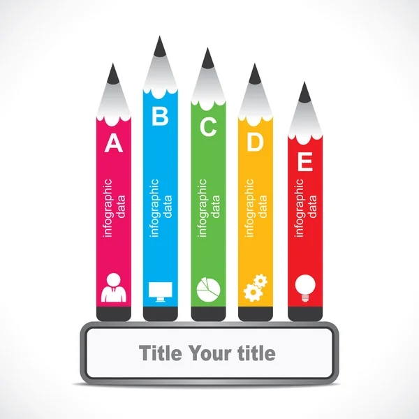 Infographie éducative créative — Image vectorielle