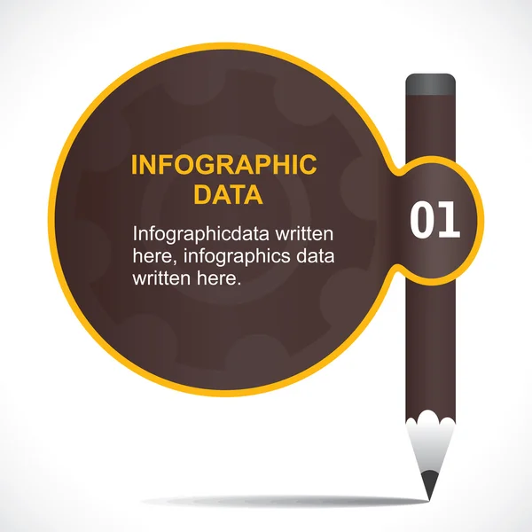 Éducation ou infographie d'entreprise — Image vectorielle