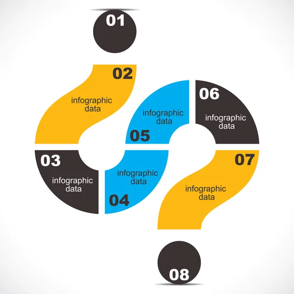 Design criativo fundo infográfico — Vetor de Stock