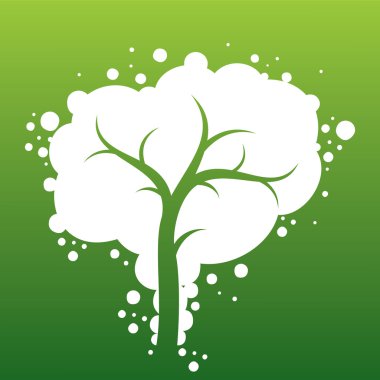 Beyaz kabarcık ağaç