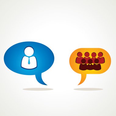 liderlik ve takım mesaj kabarcık