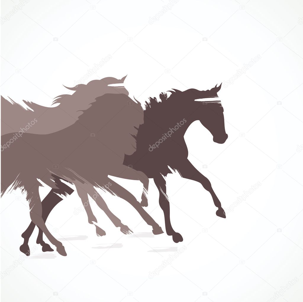 Abstract horse — Stock Vector © designwork07 24034887