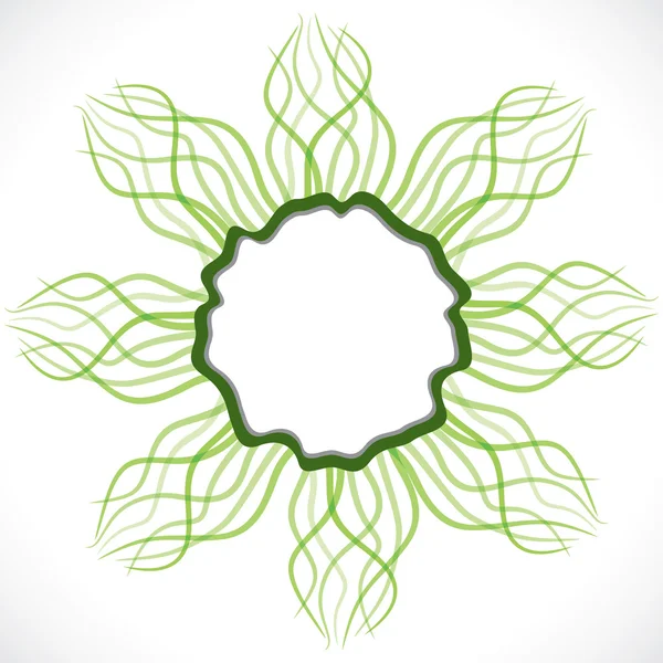 Абстрактний зелений круглий стрічковий фон — стоковий вектор