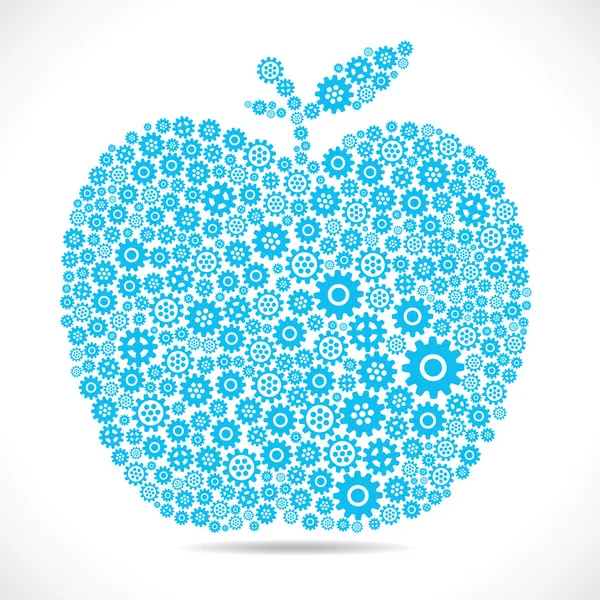 Blauer Apfel — Stockvektor