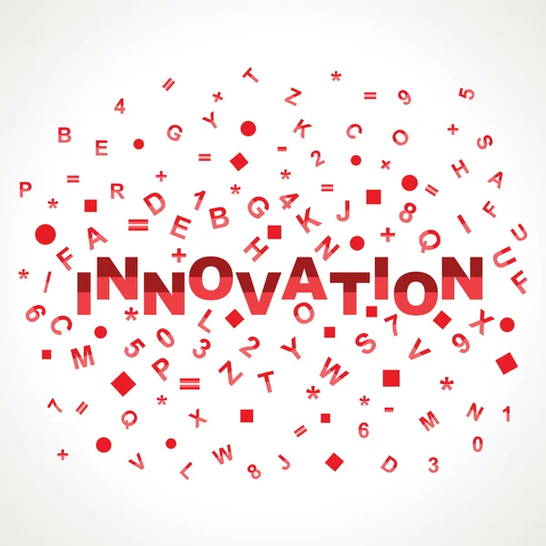 Palabra de innovación — Vector de stock