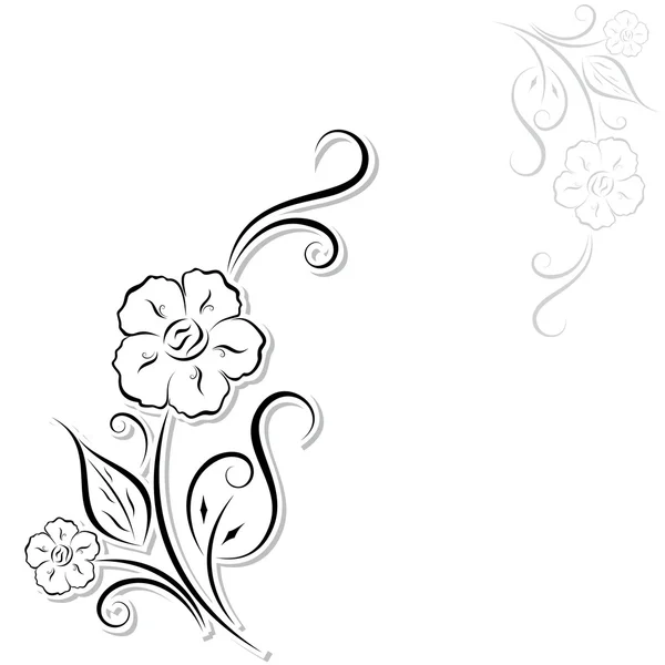 Fondo de flores abstracto — Vector de stock