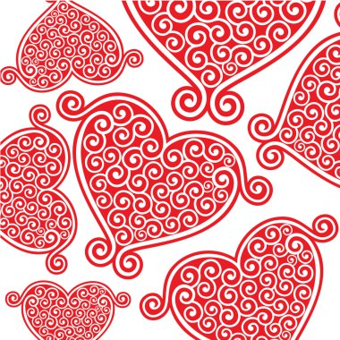 Kusursuz kalp yapısı arka planı