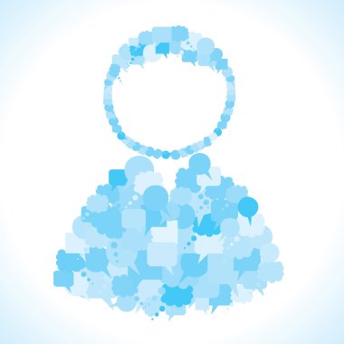 Mesaj kabarcık grup yapmak kullanıcı şekil