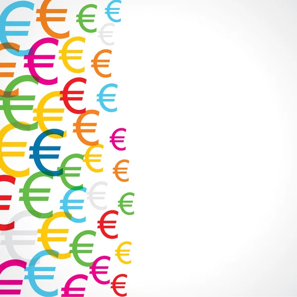 Schema senza soluzione di continuità dei segni dell'euro — Vettoriale Stock
