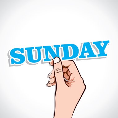Pazar günü el kelime