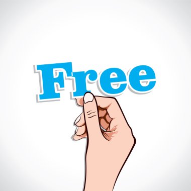 Free Word in hand clipart