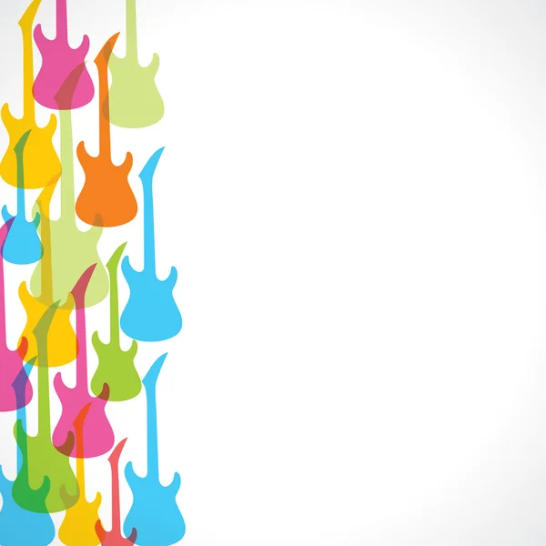 Fundo colorido da guitarra —  Vetores de Stock