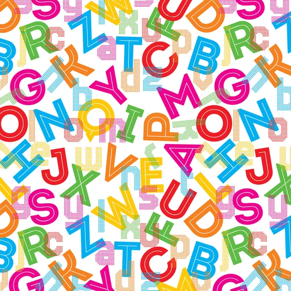 Colorful alphabet background — Stock Vector