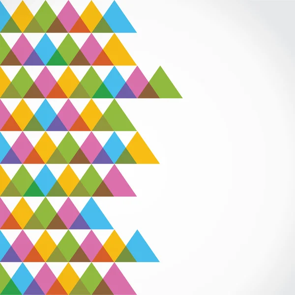 カラフルな三角形の背景素材ベクトル — ストックベクタ