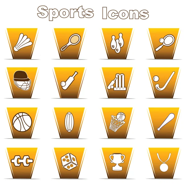 Zestaw ikon sportowych — Wektor stockowy