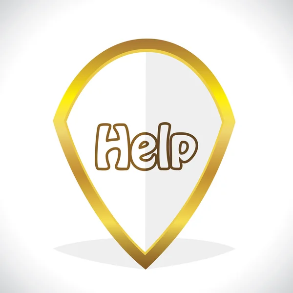 Help icon design — Stock Vector