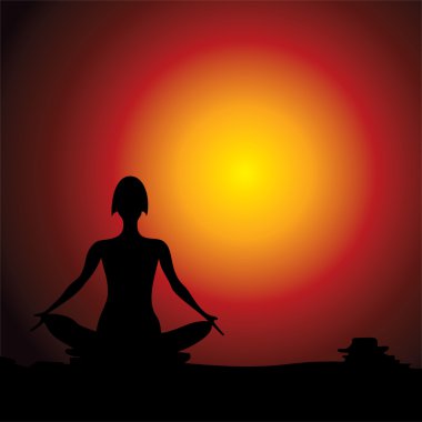 Yoga kadın figürü