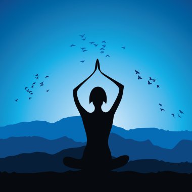 Yoga kadın figürü