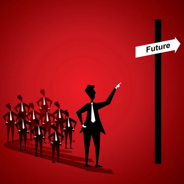 Zdaniem przyszłość — Wektor stockowy