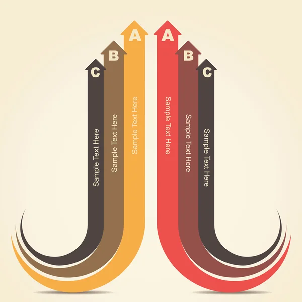 Info-gráficos coloridos — Vetor de Stock