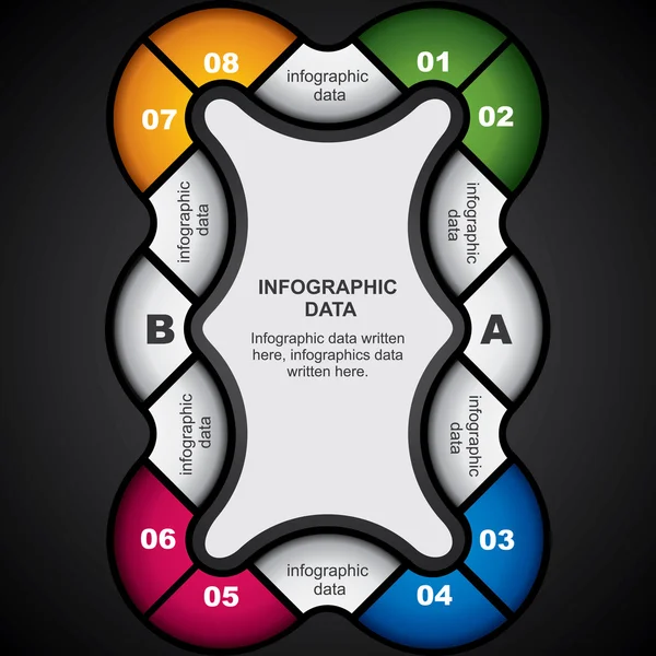 Kreativní šipka infographic designu — Stockový vektor