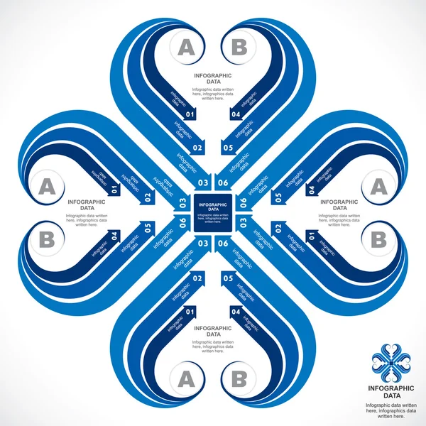 Diseño infográfico creativo — Archivo Imágenes Vectoriales