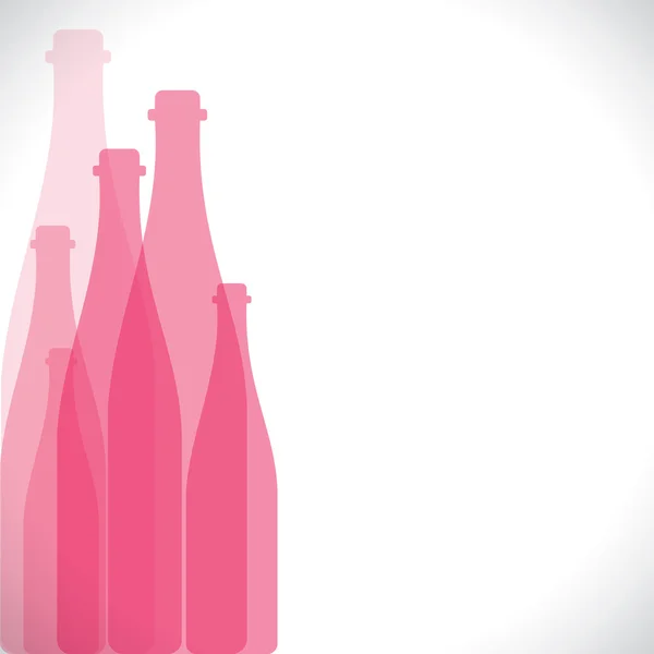 Rosafarbene Flasche — Stockvektor