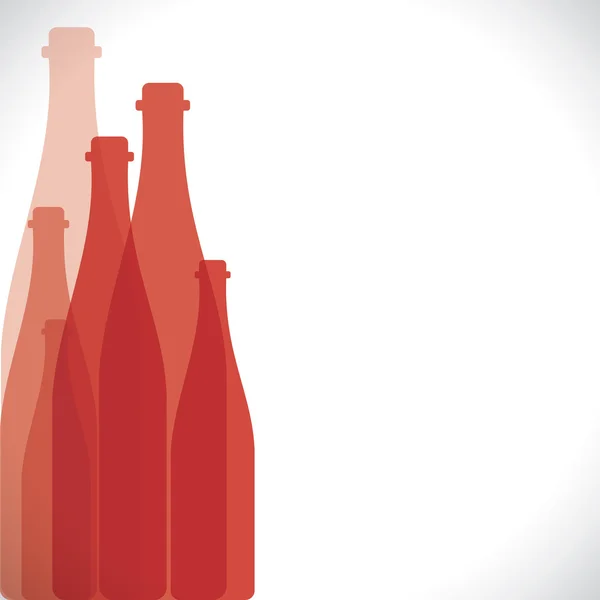 Rote Flasche — Stockvektor