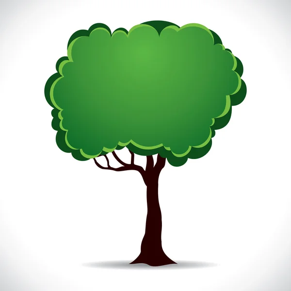 Green vector tree — Stock Vector