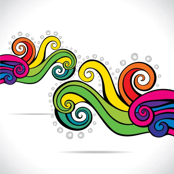 Colorful swirl background — Stock Vector